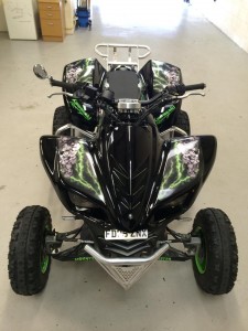 Quad bike security alarm fitting